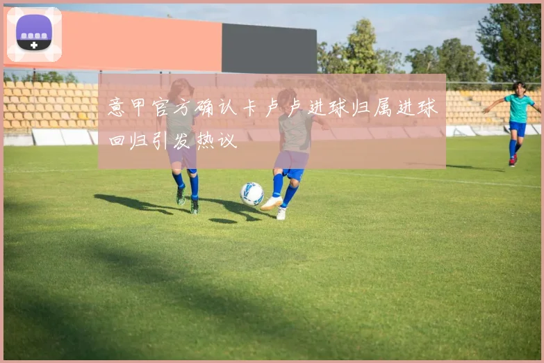 意甲官方确认卡卢卢进球归属进球回归引发热议